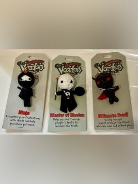 Watchover Voodoo Doll Set of 3 - Ninja, Master of Illusion & Ultimate Devil